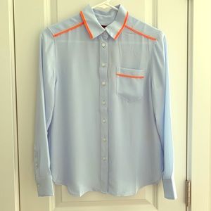 Banana Republic baby blue shirt Petite XS
